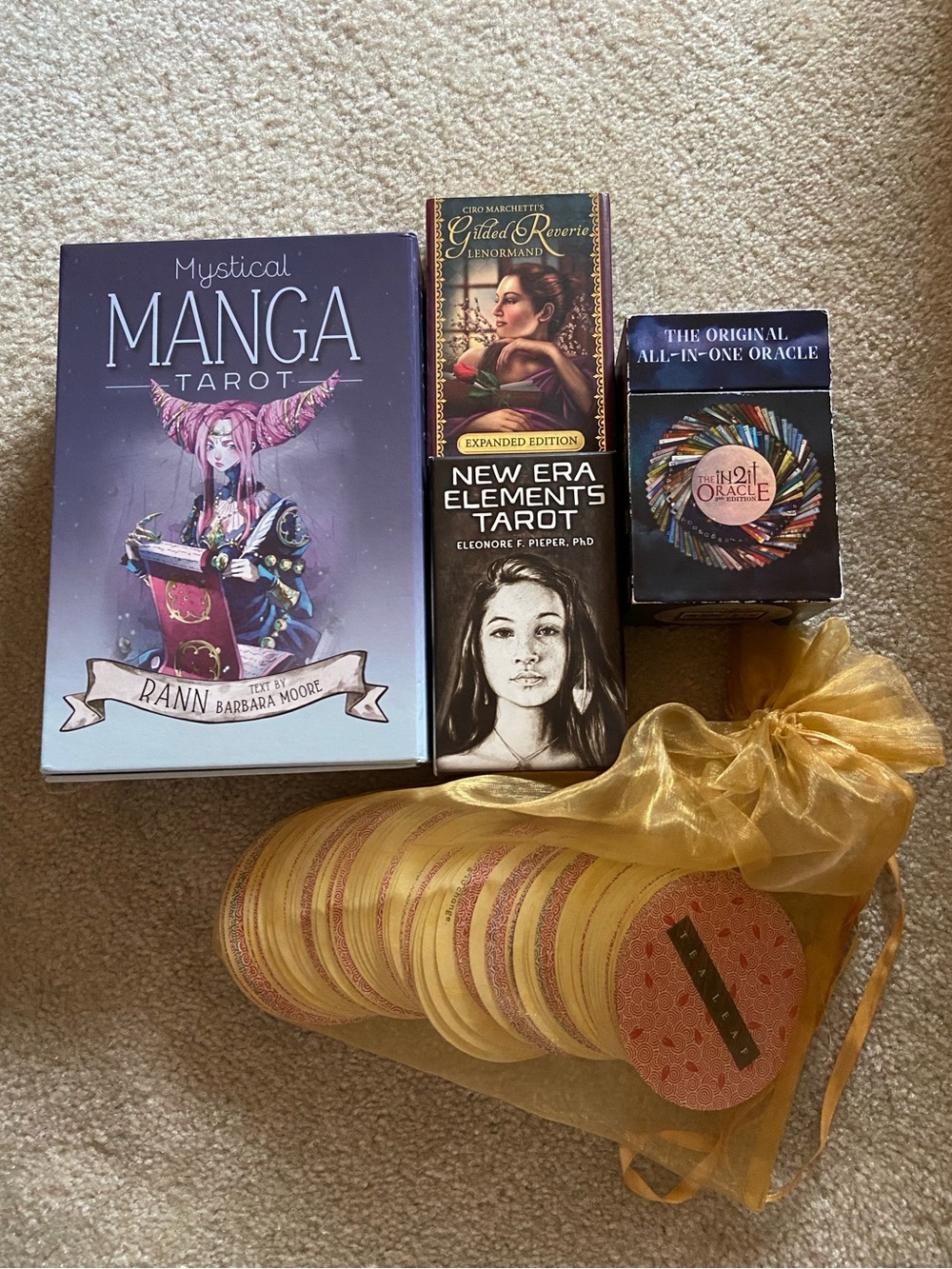 Mystical Manga Tarot and in2it Oracle Card Bundle